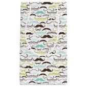 Petit Sac Cadeau Motif de moustache, rétro style 2 (Devant)