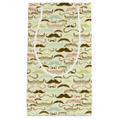 Petit Sac Cadeau Motif de moustache, rétro style 4 (Devant)