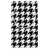 Petit Sac Cadeau Motif de pied-de-poule noir et blanc (Dos)