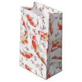 Petit Sac Cadeau Motif de poissons et de fleurs de cerisier de Koi (Dos Angle)