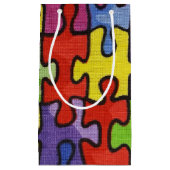 Petit Sac Cadeau motif de puzzle (Devant)