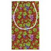 Petit Sac Cadeau Motif de raisin (Dos)