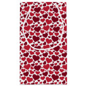 Petit Sac Cadeau Motif de Red Hearts (Dos)