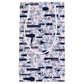 Petit Sac Cadeau Motif de rose de bleu de soin de beauté (Devant)