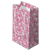 Petit Sac Cadeau motif de rose de kawaii (Devant Angle)