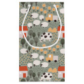 Petit Sac Cadeau Motif de scène de ferme mignonne (Dos)