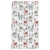 Petit Sac Cadeau Motif de sourire de lamas (Devant)