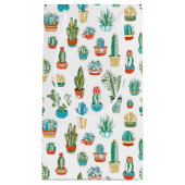 Petit Sac Cadeau Motif de Succulents (Devant)