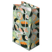 Petit Sac Cadeau Motif de sushi d'aquarelle (Dos Angle)