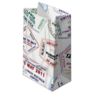 Petit Sac Cadeau Motif de tampon de passeport Imprimer