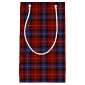 Petit Sac Cadeau Motif de tartan (Devant)