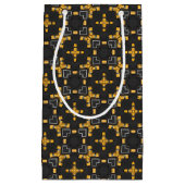 Petit Sac Cadeau Motif de taxi jaune vif (Devant)