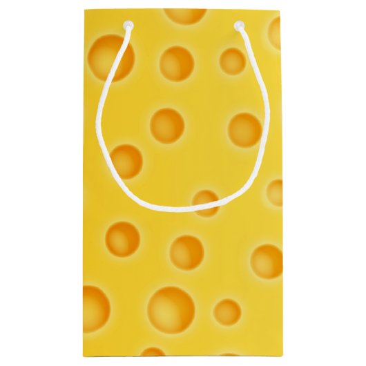 Petit Sac Cadeau Motif de texture au fromage suisse (Dos)
