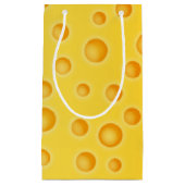 Petit Sac Cadeau Motif de texture au fromage suisse (Devant)