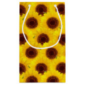 Petit sac cadeau motif de tournesol (Dos)