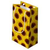 Petit sac cadeau motif de tournesol (Dos Angle)