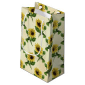 Petit Sac Cadeau Motif de tournesol rustique (Dos Angle)