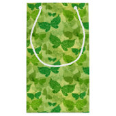 Petit Sac Cadeau Motif de vert de ressort (Dos)