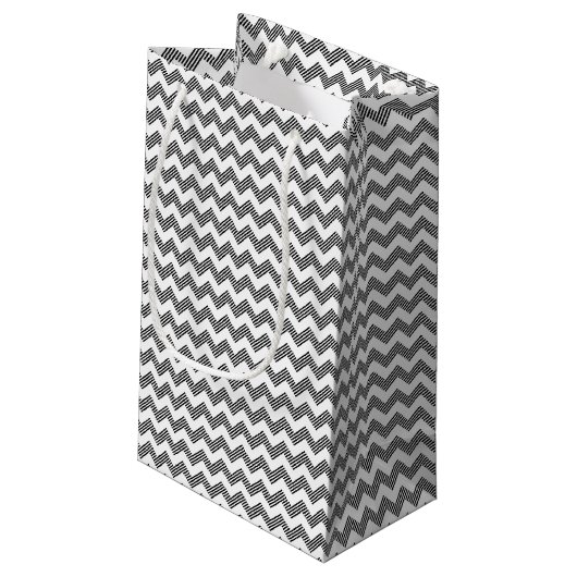 Petit Sac Cadeau Motif de zigzag géométrique 2 (Dos Angle)