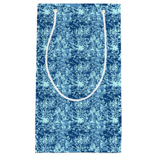 Petit Sac Cadeau Motif d'eau no 1 Black BG