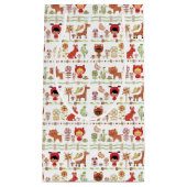 Petit Sac Cadeau Motif d'enfant et d'animaux (Devant)