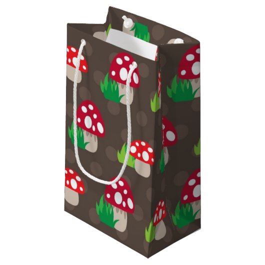 Petit Sac Cadeau motif d'enfants de champignon (Devant Angle)