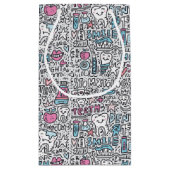Petit Sac Cadeau Motif dentaire de bande dessinée (Dos)