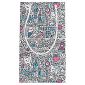 Petit Sac Cadeau Motif dentaire de bande dessinée (Devant)