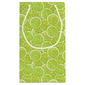 Petit Sac Cadeau Motif des tranches vertes de chaux (Dos)