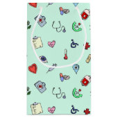 Petit Sac Cadeau Motif d'icône Médicale (Dos)