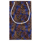 Petit Sac Cadeau Motif d'impression Leopard et Zebra (Dos)