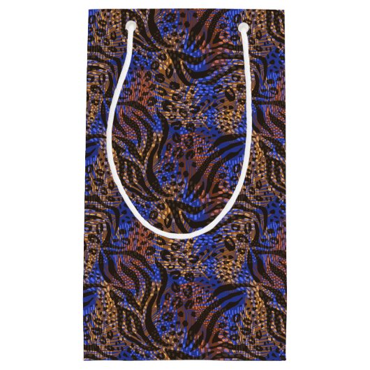 Petit Sac Cadeau Motif d'impression Leopard et Zebra (Devant)