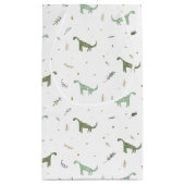 Petit Sac Cadeau Motif Dinosaure Vert (Dos)