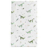 Petit Sac Cadeau Motif Dinosaure Vert (Devant)