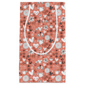 Petit Sac Cadeau Motif d'inséparables (Devant)