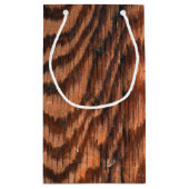 Petit Sac Cadeau motif du grain de bois (Dos)