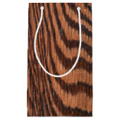 Petit Sac Cadeau motif du grain de bois (Devant)