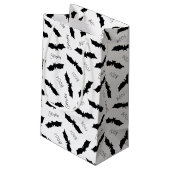 Petit Sac Cadeau Motif Éffrayant Halloween Black Bat Boo (Dos Angle)