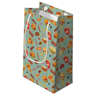 Petit Sac Cadeau Motif élégant d'aliments de préparation rapide