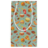 Petit Sac Cadeau Motif élégant d'aliments de préparation rapide (Devant)