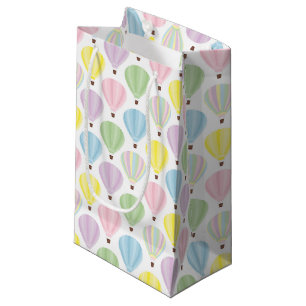 Petit Sac Cadeau Motif en pastel chaud de ballon à air