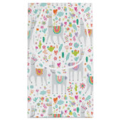 Petit Sac Cadeau Motif en pastel mignon de lama (Dos)