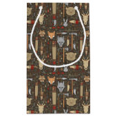 Petit Sac Cadeau Motif ethnique de chasse (Dos)