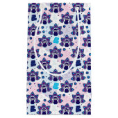 Petit Sac Cadeau motif exotique de paon de l'Inde (Devant)