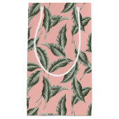 Petit Sac Cadeau Motif Feuille du jardin tropical (Devant)