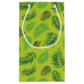 Petit Sac Cadeau Motif Feuille tropical 12 (Dos)