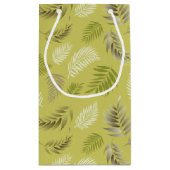 Petit Sac Cadeau Motif Feuille tropical 17 (Dos)