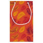 Petit Sac Cadeau Motif Feuille tropical 18 (Dos)