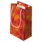 Petit Sac Cadeau Motif Feuille tropical 18 (Dos Angle)