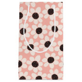 Petit Sac Cadeau Motif Fleur Rose Cute (Devant)